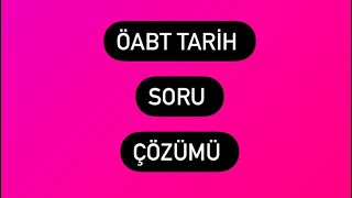 Tarih ÖABT Soru Çözümü 1  Ortaçağ Avrupa Tarihi [upl. by Elenaj102]