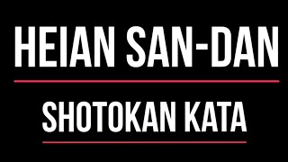 Shotokan Kata  Heian Sandan [upl. by Ahsinhoj]