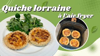 Une recette à l’air fryer de quiche lorraine facile et rapide [upl. by Asylem]