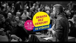 DEBATA BEZ CENZURY VE VYŠKOVĚ [upl. by Fortin]