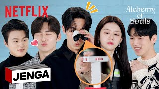 Lee Jaewook Go Younjung Hwang Minhyun Shin Seungho amp Yoo Insoo play Jenga ENG SUB [upl. by Helbonna556]