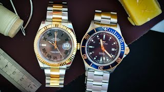 Glycine Combat Sub Two Tone Dive Watch Review [upl. by Clovah]