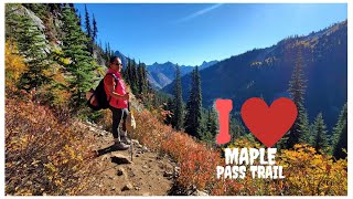 Autumn hike in Maple Pass trail [upl. by Edobalo]