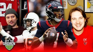 Houston Texans Wild Card Game PREDICTIONS Off The Gridiron  1122024 [upl. by Ymereg]