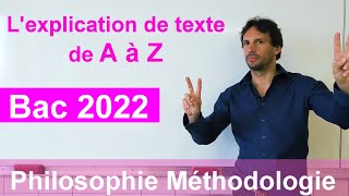 Méthode explication de texte Bac philo 2021 [upl. by Azyl816]