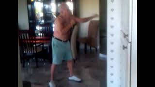 Jake LaMotta Shadow Boxing at 89 Years of Age [upl. by Robinette]