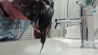 Ho provato a lavarmi i capelli nel lavandino del bagno shampoo [upl. by Shutz]