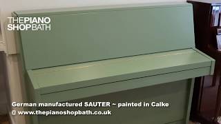 German made SAUTER painted Green Calke  The Piano Shgop Bath [upl. by Cornish]