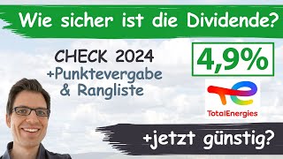 TotalEnergies Aktienanalyse 2024 Wie sicher ist die Dividende Jetzt günstig einsteigen [upl. by Ahsiuqat]