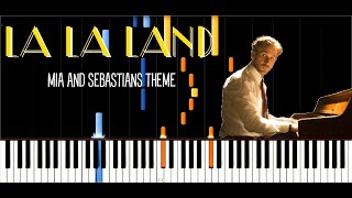 Mia amp Sebastians Theme  La La Land OST  Synthesia Piano Tutorial [upl. by Enyawd32]