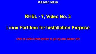 Linux Partition for Installation Purpose Video No  3 [upl. by Cirdec101]