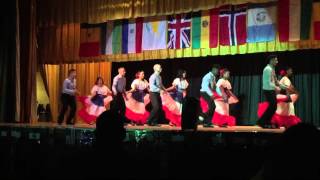 Ferris High School Multicultural festival Merengue dance 2016 [upl. by Kilmarx513]