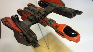 Scratch built styrene scifi spaceship  Build 6 [upl. by Arodaeht619]