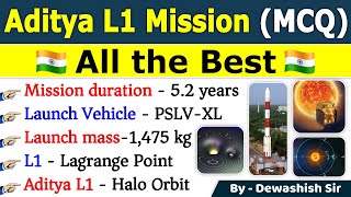 Aditya L1 Mission  ISROs Mission to Sun  Lagrange Point  Current Affairs 2023 isro adityal1 [upl. by Collbaith890]