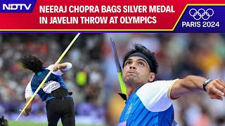 Neeraj Chopra Wins Silver  Neeraj Chopra Wins Indias 1st Silver Medal In Javelin At Paris Olympics [upl. by Pease]