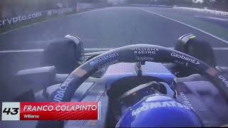 F1 Onboard Franco Colapinto Williams FP2 MEXICO GP🇲🇽 2024 [upl. by Arreip]