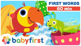 Toddler Learning Video Colors w Color Crew amp Larry  ABC Alphabet amp Animal Sounds  BabyFirst TV [upl. by Ahsimak]