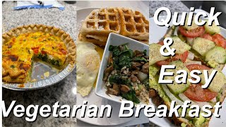 QUICK amp EASY  VEGETARIAN BREAKFAST IDEAS [upl. by Auqinihs]