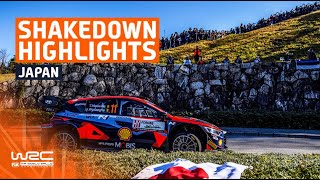 Shakedown Highlights  WRC FORUM8 Rally Japan 2023 [upl. by Adnauqal]