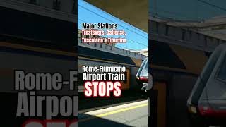 Rome City Major Train Stations Trastevere Ostiense Tuscolana amp Tiburtina Airport Fiumicino Train [upl. by Yttig813]