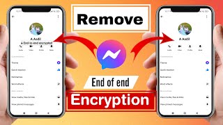 how to turn off end to end encryption on messenger How to disable end to end encryption in messenger [upl. by Ocirederf]