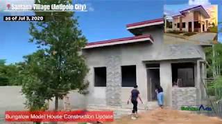 Santana Village Antipolo  BUNGALOW MODEL HOUSE CONSTRUCTION UPDATE  Jul 3 2020 [upl. by Ahseryt]