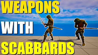 How To Add Scabbards For Weapons In UE5 [upl. by Artemisia482]