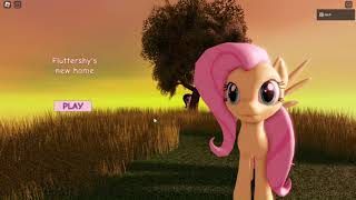 Roblox Fluttershys new home ALL ENDINGS [upl. by Atiran121]