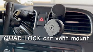 QUAD LOCK car vent mount [upl. by Lodnar]