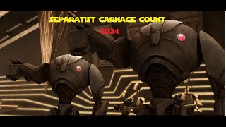 Star Wars Separatist Alliance Carnage Count 2024 [upl. by Eppilihp566]