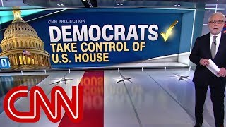 Democrats take control of House CNN projects  Midterm elections [upl. by Harms]