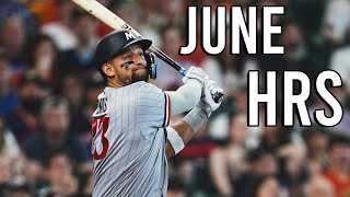 Every Minnesota Twins Home Run  June 2024 [upl. by Jabe]