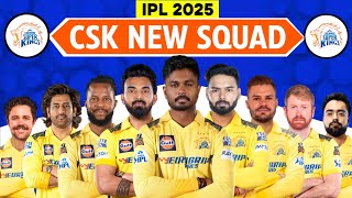 IPL 2025  Chennai Super Kings New Squad  CSK New Squad  CSK New Players List IPL 2025  CSK Squad [upl. by Seravat]