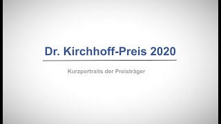 Fachhochschule Südwestfalen Dr Kirchhoff Preis 2020  Kurzportraits der Preisträger [upl. by Mcgregor]