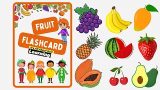 Fruits FlashCards  Fruit  Talking Flashcards  Learn Fruits [upl. by Anniahs128]