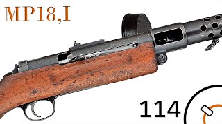 History of WWI Primer 114 German Maschinen Pistole 18 I aka MP18I Documentary [upl. by Yemac]