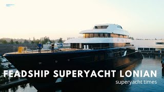 New 87m Feadship SUPERYACHT LONIAN Launch [upl. by Jessee335]