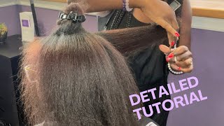 Detailed Tutorial  How to Blow Dry with a Paddle Brush and Trim Natural Hair [upl. by Pascasia]