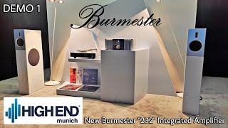 New Burmester quot232quot Integrated Amplifier  High End Munich 2023  DEMO TEST 1 [upl. by Rillis]