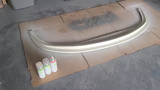 Polyurethane front lip installnissan altima [upl. by Yrallam]