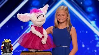 Americas Got Talent 2017 Darci Lynne Farmer Ventriloquist Golden Buzzer Auditions 1 [upl. by Frager396]