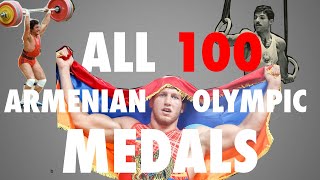 All 100 Armenian Olympic Medals  Armenia at the Olympics [upl. by Flessel]