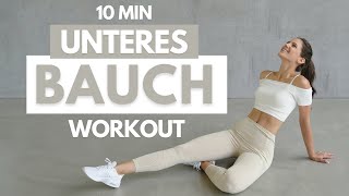 UNTERES BAUCH WORKOUT  10 MIN Unterbauchfett Workout  Unteres Bauchfett verlieren  Tina Halder [upl. by Oigolue]