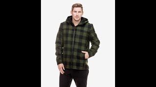 Swanndri Mens Hudson Wool Hoody  Olive Black Check [upl. by Laicram]