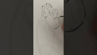 Come disegnare una scimmia per bambini passo a passo 6 comedisegnare disegno arte tutorial [upl. by Haonam506]