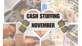 Cash Stuffing 💶November 💶 umschlagmethode cashstuffing [upl. by Aniloj]