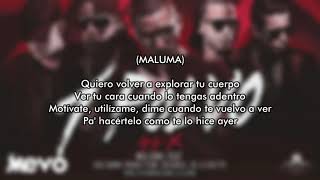 Maluma  Un Polvo Letra feat Bad Bunny Arcángel Ñengo Flow amp De La Ghetto [upl. by Venable]