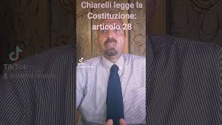 Chiarelli legge la Costituzione articolo 28 [upl. by Annayhs71]