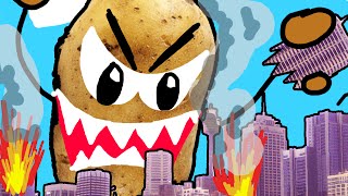 CITY DESTROYED BY POTATO  Drawing Your Comments [upl. by Schwinn]