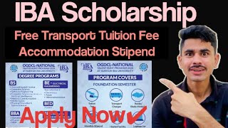 STS IBA Scholarship 2024National Talent Hunt Scholarship [upl. by Idnac366]